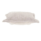 Puff Ottoman Cover Angora Natural -Cover Only