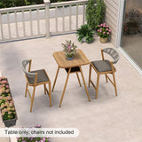 PURPLE LEAF Outdoor Bar Table Patio Dining Table Coffee Kitchen Breakfast Bistro Pub Bar Table for Patio Poolside