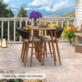 PURPLE LEAF Outdoor Bar Table Patio Dining Table Coffee Kitchen Breakfast Bistro Pub Bar Table for Patio Poolside