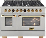Kucht KX Series 48" Freestanding Dual Fuel Range Liquid Propane KXP48-GL/LP