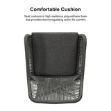 PURPLE LEAF Modern Bar Stools Aluminum Bar Stool with Cushion for Indoor and Outdoor, Kitchen Island