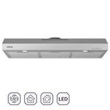 CIARRA 30 inch Under Cabinet range Hood with 200 CFM Powerful Airflow & 3-Speed Fan, Energy-Efficient LED Lighting CAS75905-OW
