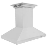 ZLINE CrownSound‚ Ducted Vent Island Mount Range Hood in Stainless Steel, Built-in Bluetooth Speakers, KL3iCRN-BT