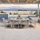 PURPLE LEAF Outdoor Dining Set with Sunbrella Cushions wicker patio table set for Kitchen Deck Garden Outdoor Furniture Sets