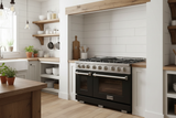 Kucht 48" Freestanding Professional Gas Range Liquid Propane KFX4800/LP-BK