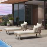 PURPLE LEAF Patio Chaise Lounge Chair Aluminum Pool Lounge Chairs for Outdoor with 2 Cushions for Deck, Pool, Lawn, Garden, Courtyard, Porch