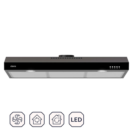 CIARRA 30 inch Insert Hood Under Cabinet Range Hood with 200 CFM Powerful Airflow & 3-Speed Fan, Quiet OperationCAB75905-OW
