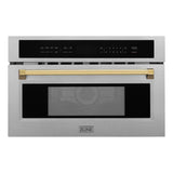 ZLINE 30” Convection Microwave, Stainless Steel, Gold MWOZ-30-SS-G