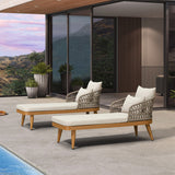 PURPLE LEAF Patio Chaise Lounge Chair Aluminum Pool Lounge Chairs for Outdoor with 2 Cushions for Deck, Pool, Lawn, Garden, Courtyard, Porch