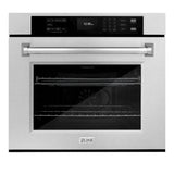 ZLINE 30"Professional True Convection Single Wall Oven, Air Fry, Self Clean, DuraSnow® Stainless Steel WASS-30