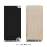 ZLINE 15" Touchstone Gourmet Ice Maker Drain Pump Panel Ready Door Polished Gold IGMDPZ-15-G