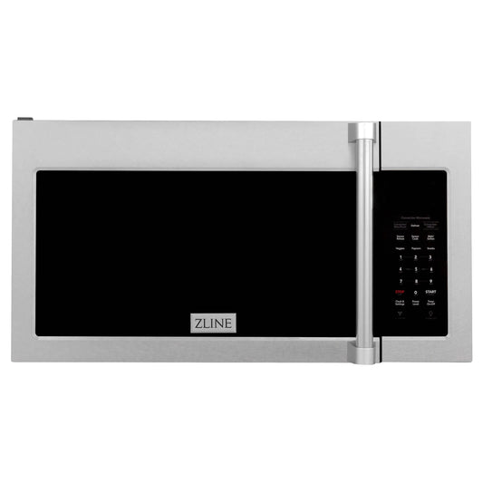 ZLINE 30" Recirculating Over the Range Convection Microwave with Traditional Handle and Charcoal Filters in Fingerprint Resistant SS MWO-OTRCFH-30-SS