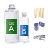 Waterdrop Clear Epoxy Resin Kit, artificial resins, semi-processed, semi-processed synthetic resins, for Resin Diy Art"