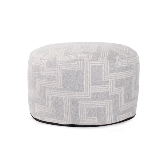 Short Indoor/Outdoor Pouf Syros Fog