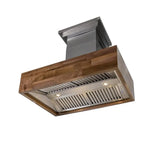 ZLINE 30" Wooden Wall Mount Range Hood Butcher Block, 681W-30