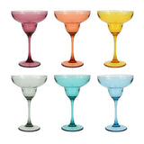 Outside Mixed Colors Margarita 10oz, Set of 6