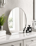 Marion Round Mirror with Shelf