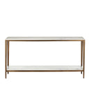 Oblique Marble Console Table