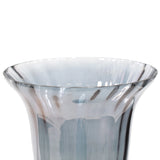 Ayers Smoked Glass Trumpet Vase Tall