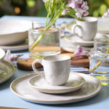 Latte Espresso Cup & Saucer Ceramic Set, 4.1oz