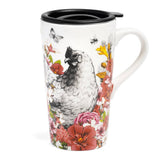 Blue Stallion Gertrude Chicken Travel Mug With Lid