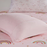 Pink Rainbow Complete Comforter and Sheet Set/Coverlet Set