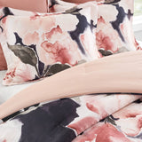 7-Piece Modern Farmhouse Comforter Set, Blush