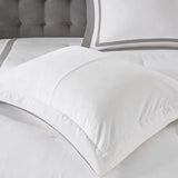 Wholesale Border 8-Piece Comforter and Coverlet Set, Grey