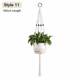 Macrame Hanging Plant Holder Cotton Rope Basket