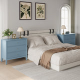 Fluted 3 Drawer Dresser with Painted Surface