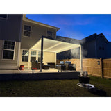 PURPLELEAF Strip Light, Upgraded Version 3000K Warm White Light, 24V Safe Low Voltage Waterproof Strip Light, Suitable for Louvered Pergola