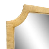 Rattan Framed Wall Decor Mirror, Natural