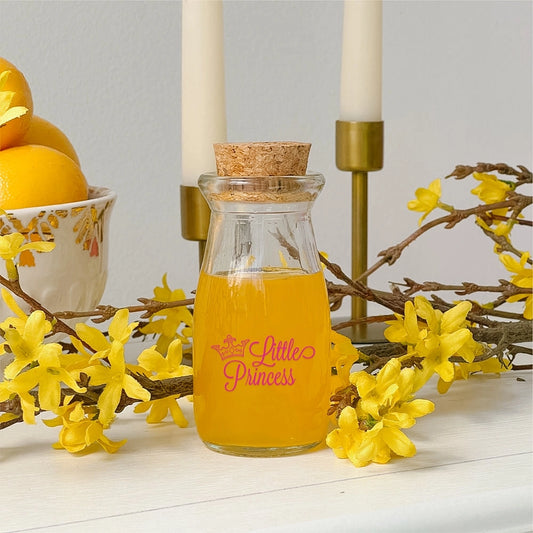 3.8 oz. Vintage Milk Bottle Favor Jar - Little Princess (Set of 18)