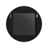 Santosh Round Glossy Hunter Green Scalloped Mirror
