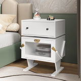 Modern Nightstand with Led Light Strips
