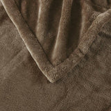 Heated 60x70" Plush Electric Throw Blanket, Brown