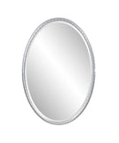 Laid Rope Silver Oval Mirror