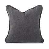 24 in. x 24 in. Pillow Barbet Charcoal - Down Insert