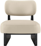 Vetra - Vegan Leather Upholstered Accent Chair With Black Base