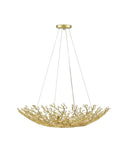 Sea Fan Gold Bowl Chandelier