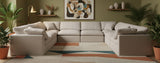 Indulge - Linen 8 Piece Modular Cloud Sectional Sofa
