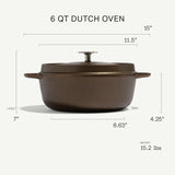 MADE IN Seasoned Cast Iron Dutch Oven