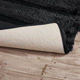 Tufted 1500gsm Bathroom Rug, Black