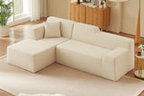 Livo 96" Corduroy Chaise Sofa