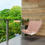 Patio Scroll Puff Chair Titanium- Alicante Blush