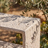 Rectangular Mgo Stone Outdoor Side Table