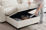 PERTH 157" 4-Seater Sofa with 2 Ottomans 12