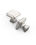 DESIGN1005 Matte Black Cabinet Knobs | Square Drawer Pulls for Modern Cabinets