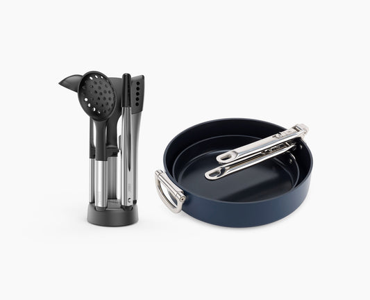 2-piece Frying Pan & Utensil Set