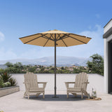 PURPLE LEAF Luxury Market Umbrella 1.9"/2.4"/3.1" Pole Commercial Hydraulic Semi-Automatic Umbrella